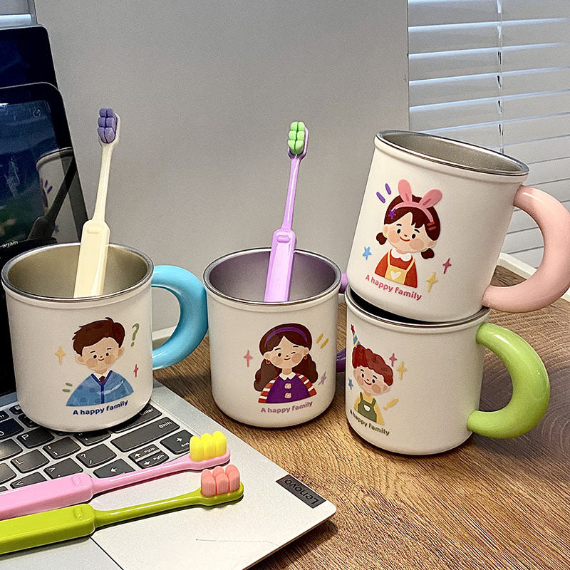 Stainless steel mug with funny family motif Kalsten