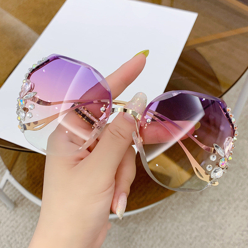 Women's Oversized Sunglasses with Decorative Stones Kalsten