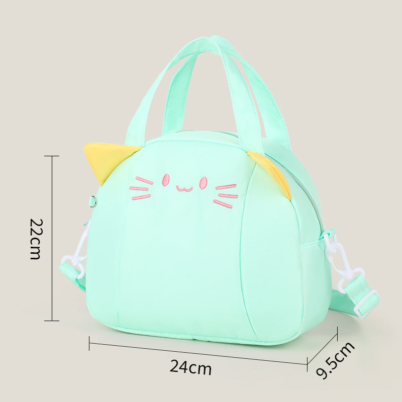 Playful Cat Motif Shoulder Bag Kalsten
