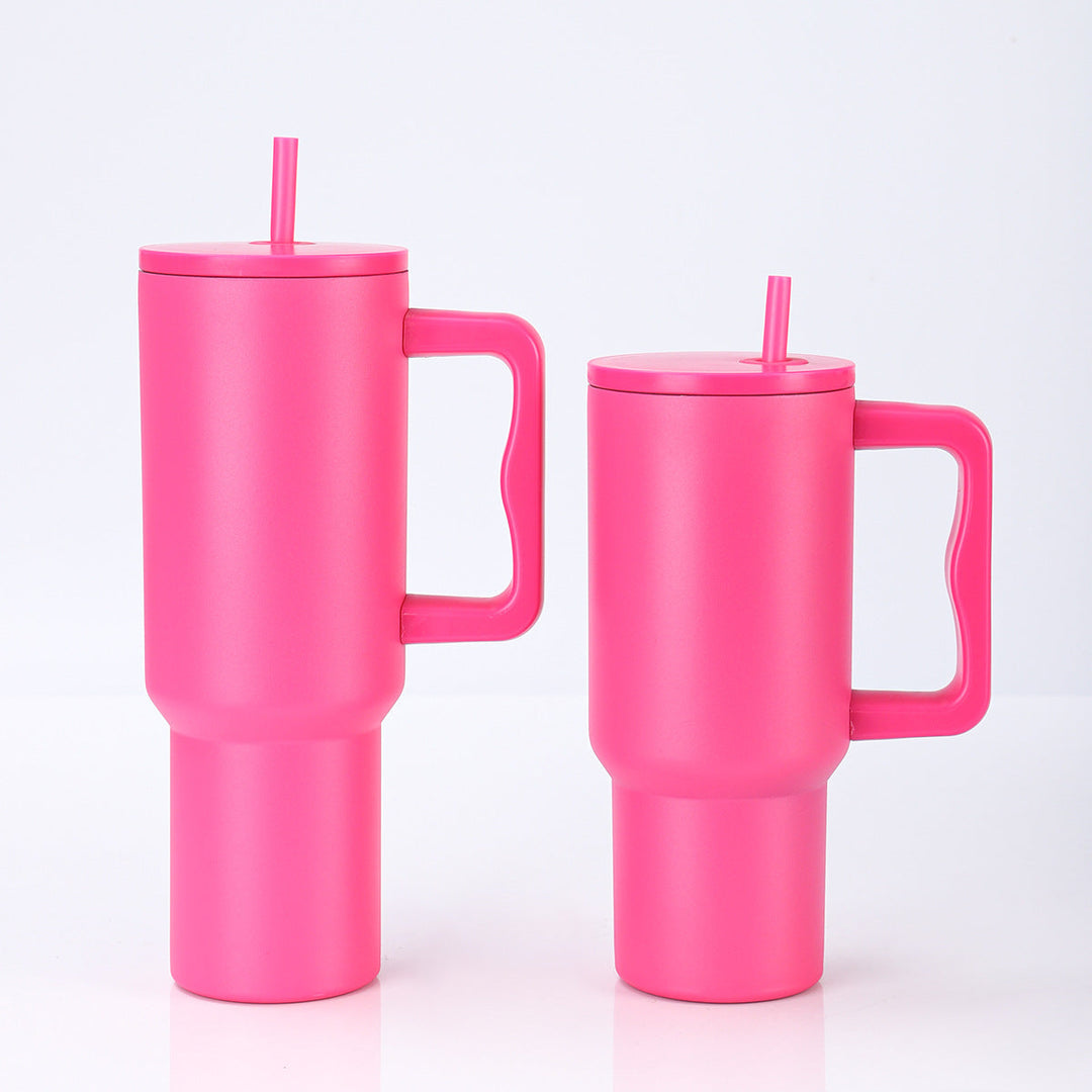 Women's High-Quality Insulated Mug with Integrated Straw Kalsten