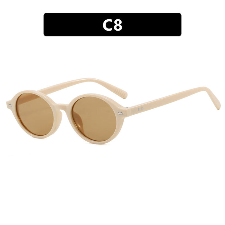 Women's round sunglasses with modern design and polarized lenses Kalsten