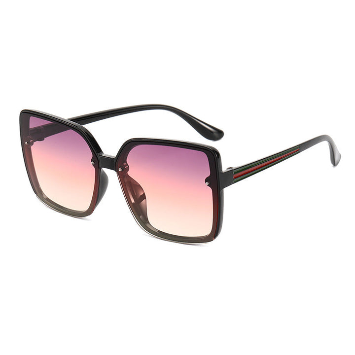 Women's Oversized Square Sunglasses with Contrasting Frame Kalsten