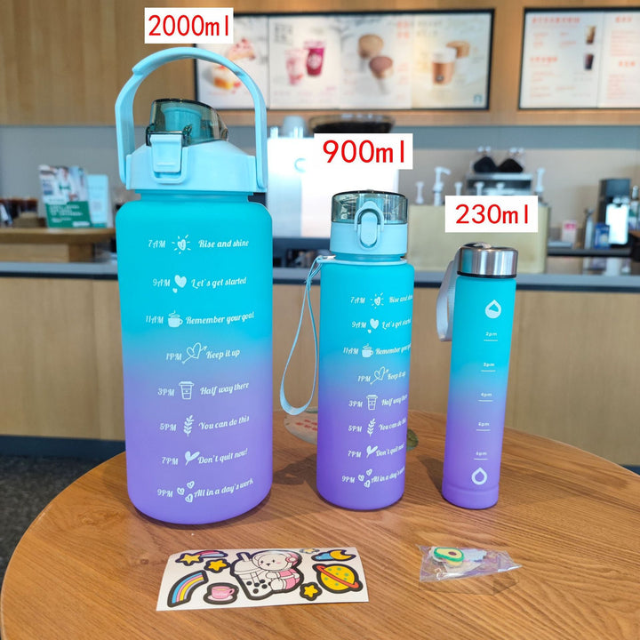 Ladies Motivating Water Bottle with Time Markers Kalsten