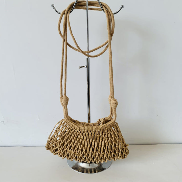 Hand-knotted tote bag with adjustable shoulder strap Kalsten
