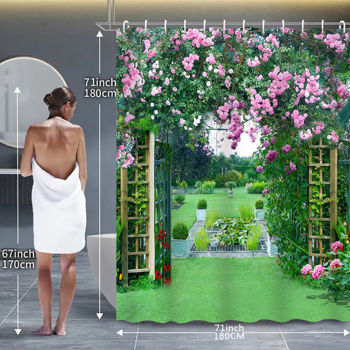Garden Oasis Shower Curtain Kalsten