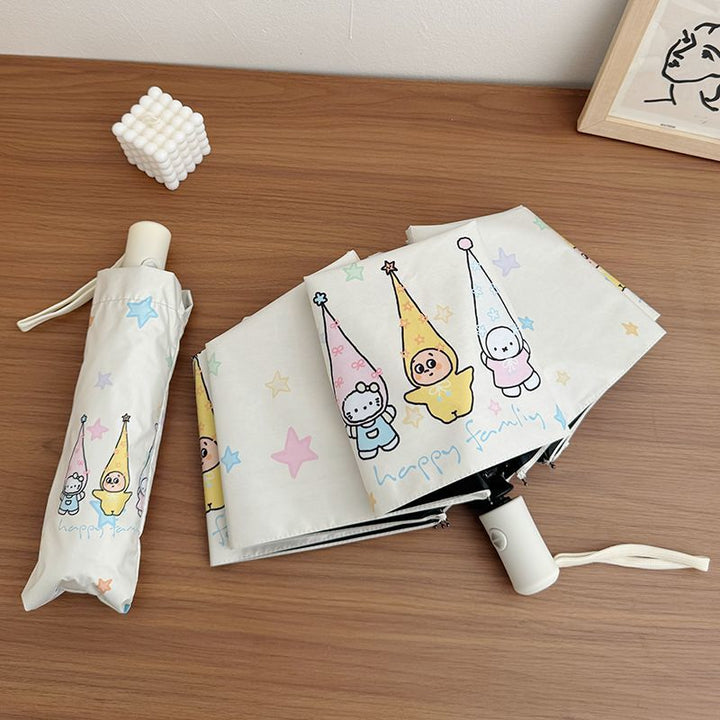 Women's Folding Umbrella with Playful Family Design Kalsten
