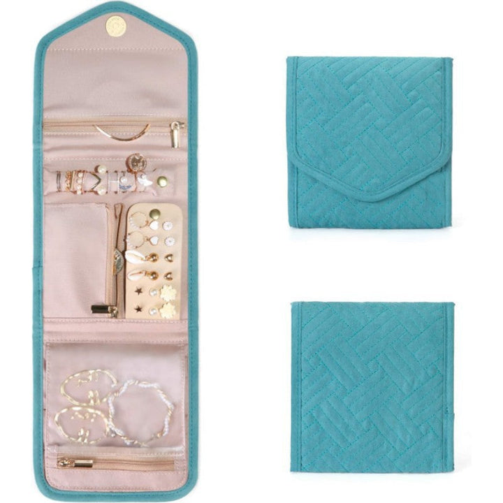 Cosmetic Organizer Bag with Foldable Design and Multiple Compartments Kalsten