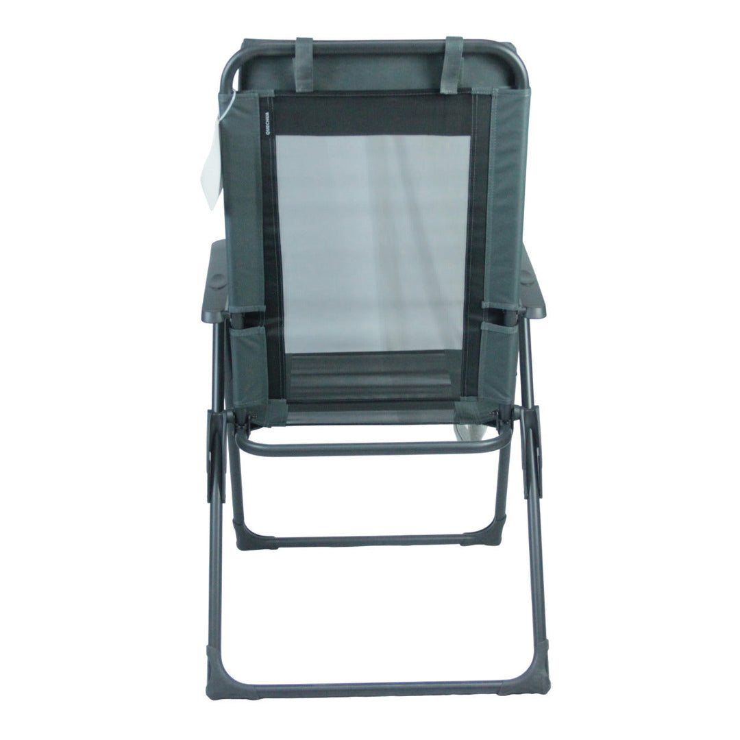 Recliner with ergonomic headrest and folding mechanism Kalsten
