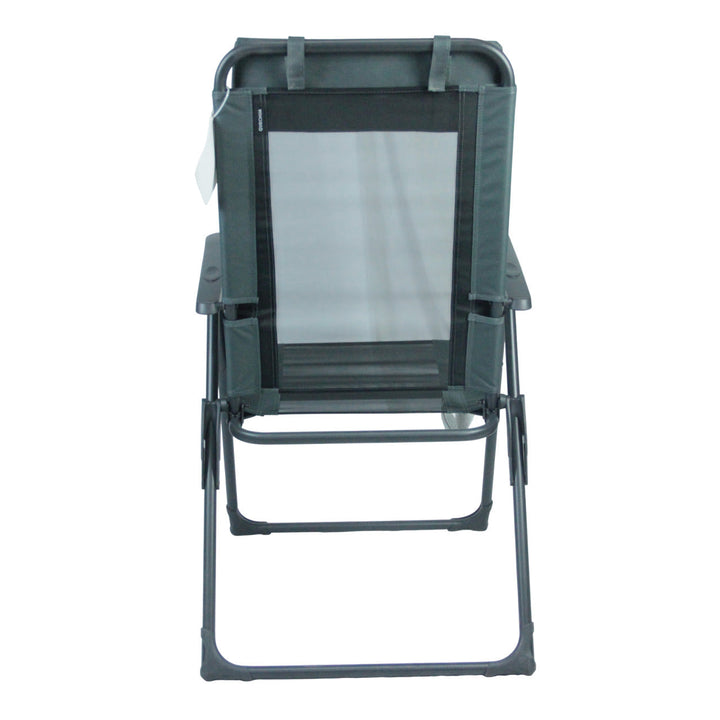Recliner with ergonomic headrest and folding mechanism Kalsten