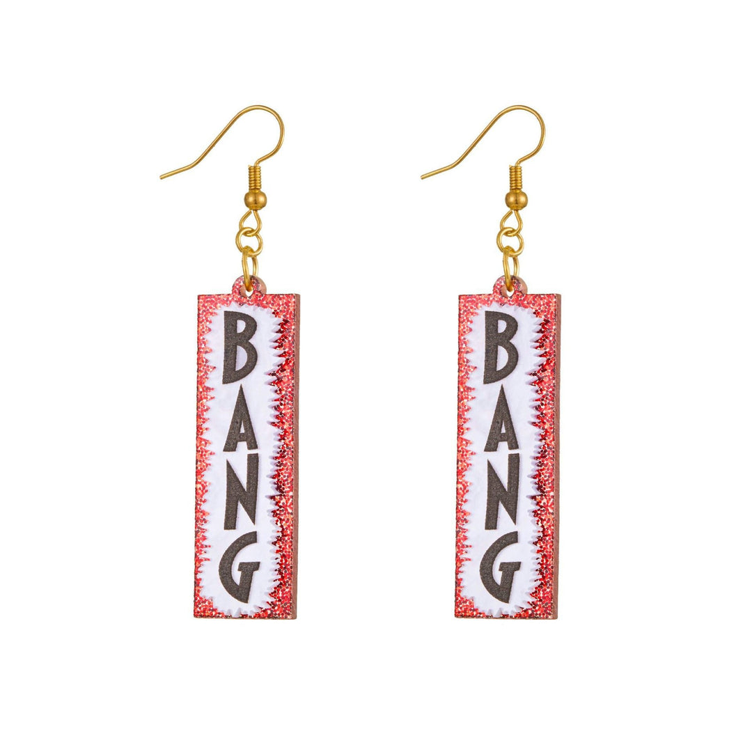 Quirky Word-Inspired Dangle Earrings Kalsten