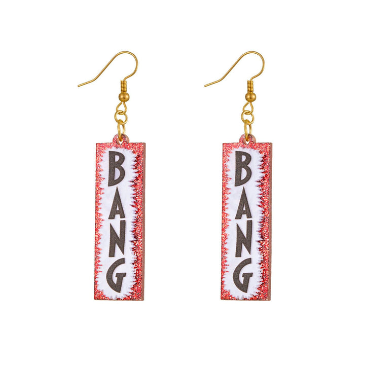 Quirky Word-Inspired Dangle Earrings Kalsten