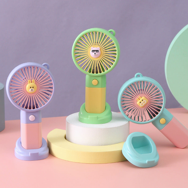 Women's Portable Hand Fan with Pony-Shaped Design Kalsten