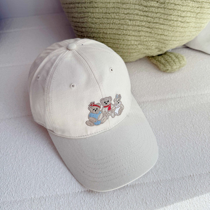 Women's Playful Embroidered Bear Cap Kalsten
