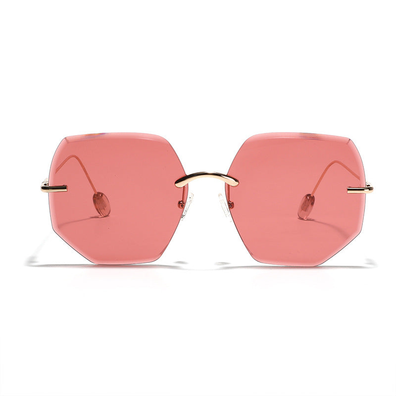 Women’s geometric sunglasses with high-quality gold frame Kalsten