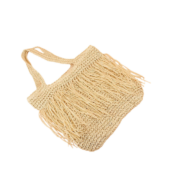 Fransige Tote Bag Made from Handmade Straw Kalsten