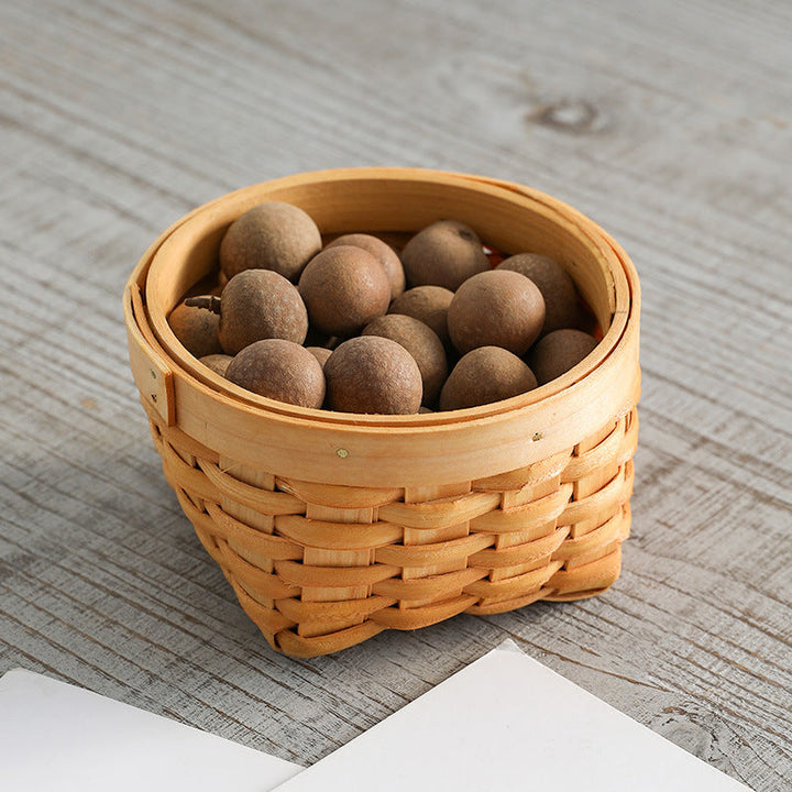 Unisex Round Storage Bowl made of natural wicker Kalsten