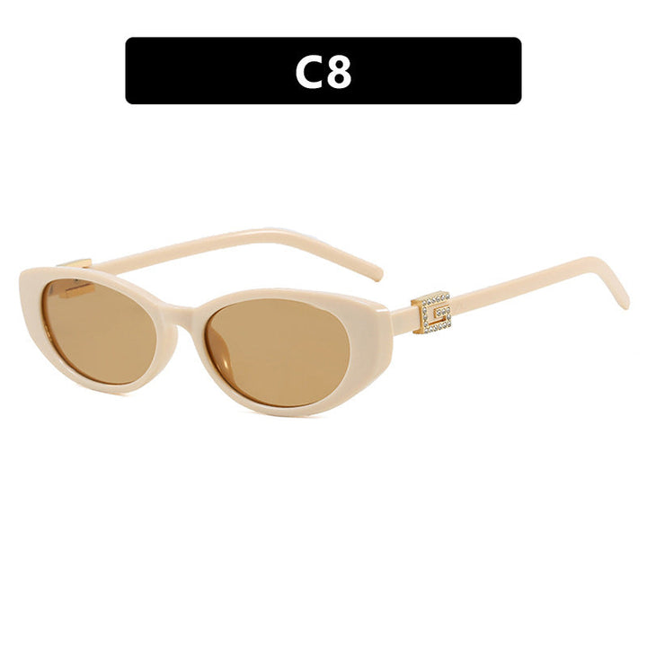 Women's cat-eye sunglasses with elegant metal frame and protective UV filter Kalsten