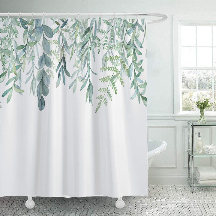 Leafy Botanical Shower Curtain Kalsten