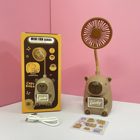 Unisex Portable Hand Fan in Animal Design with Flexible Holder Kalsten