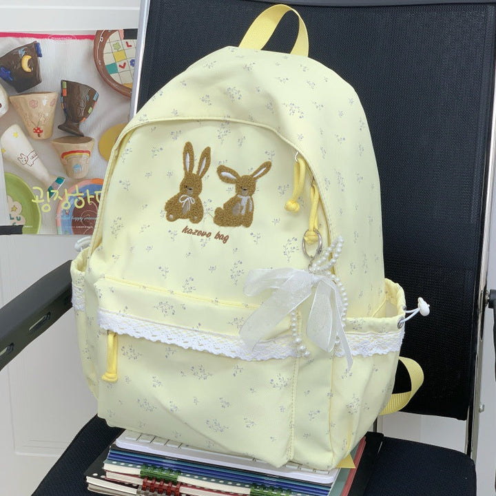 Charming Rabbit-Themed School Backpack