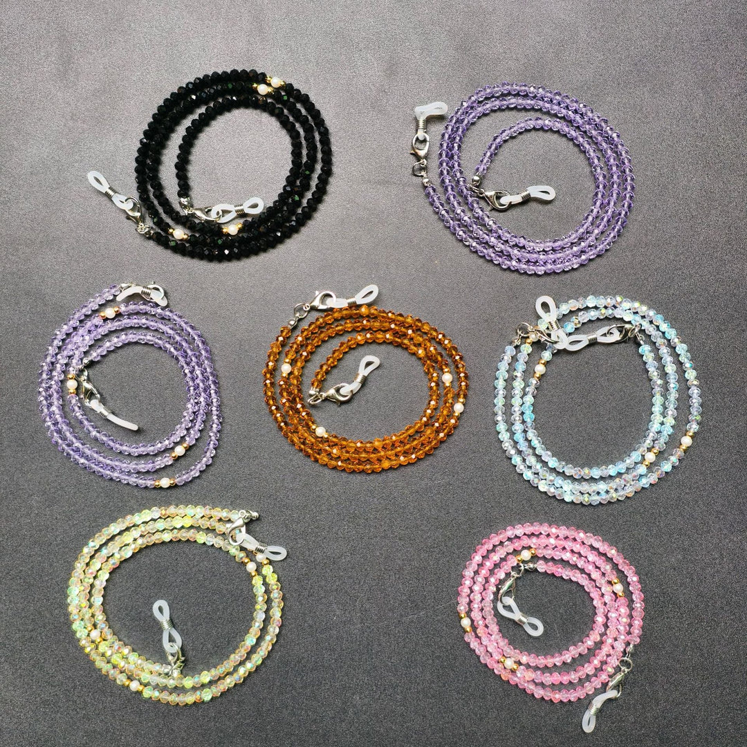 Elegant glasses holder chain with colorful beads Kalsten