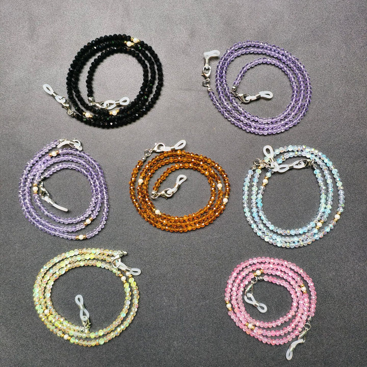 Elegant glasses holder chain with colorful beads Kalsten