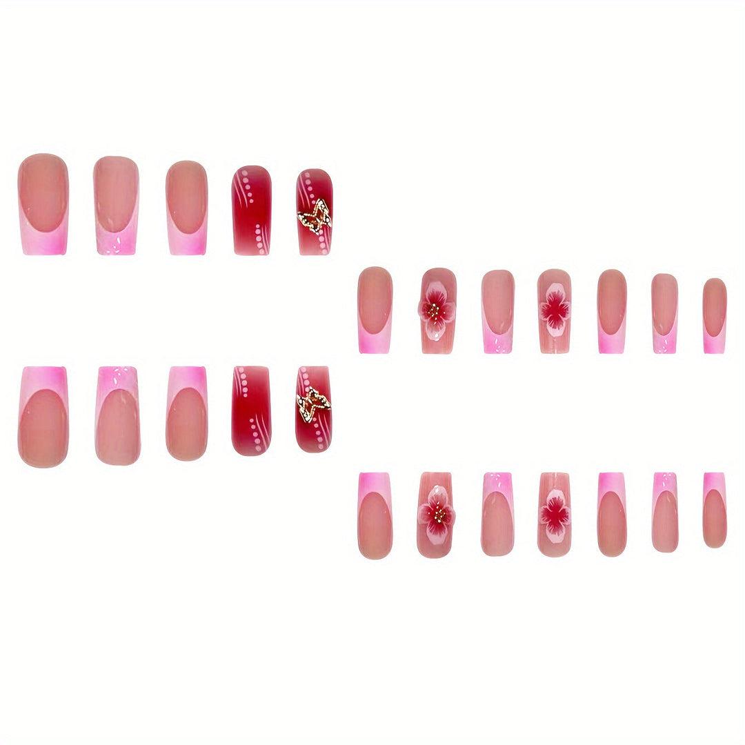 Decorative Press-On Nail Set Kalsten