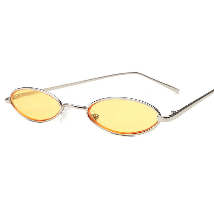 Ladies elegant sunglasses in oval metal frame Kalsten