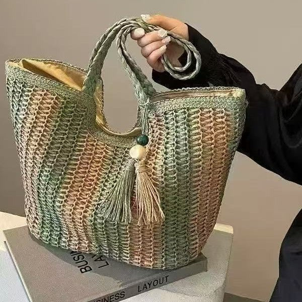Large Hand-Knotted Shopper Kalsten