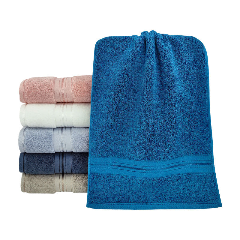 Premium Terry Bath Towel With Elegant Striped Border Kalsten