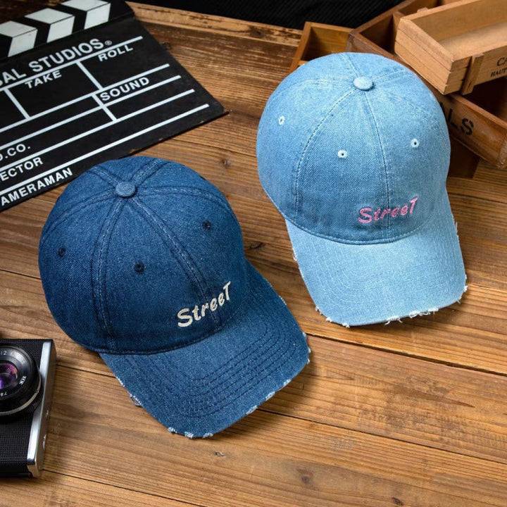 Women's Distressed Denim Baseball Cap Kalsten 1784084141