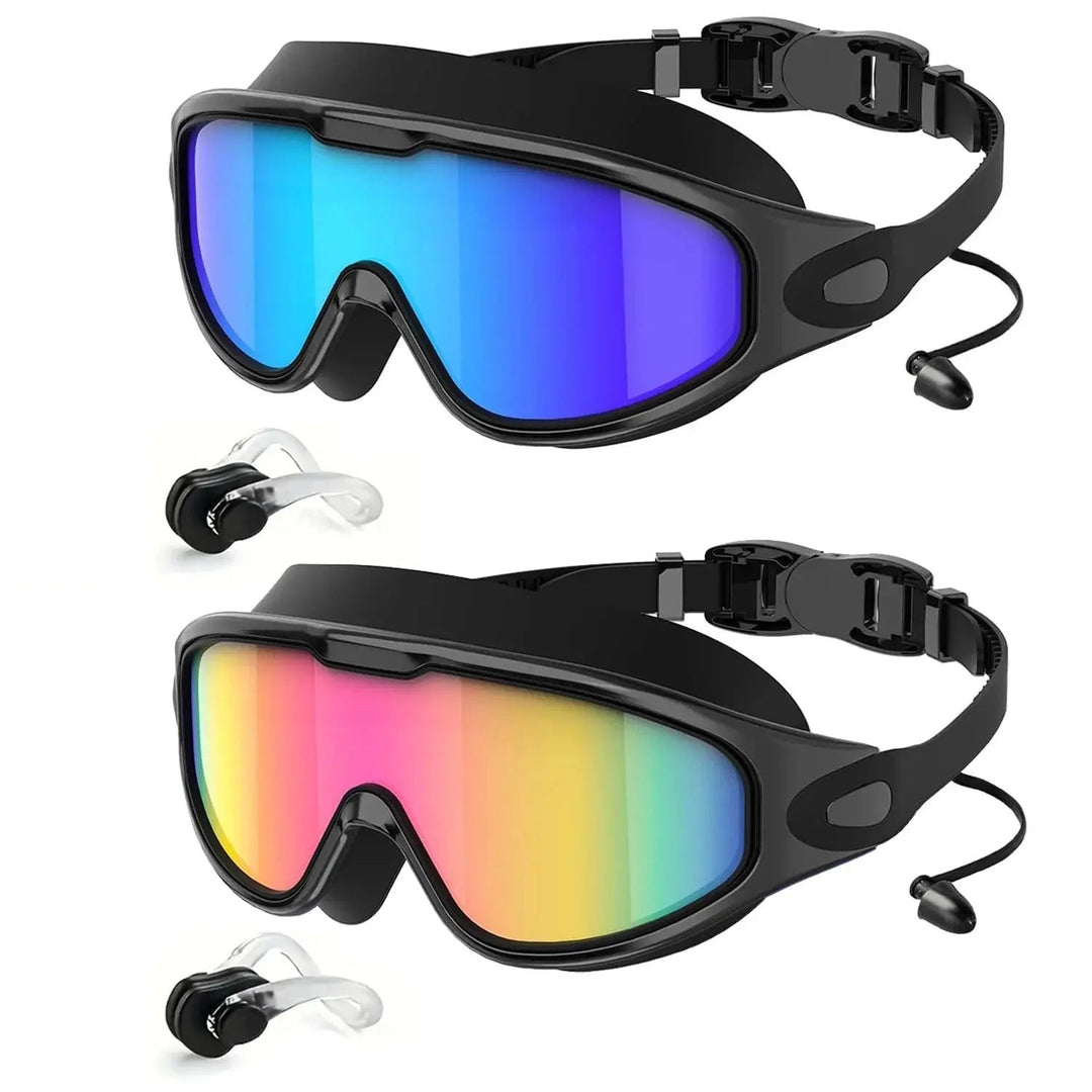 Diving mask with wide field of view and magnet holder Kalsten