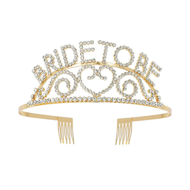 Women's Glittering Tiara with Heart Motifs Kalsten
