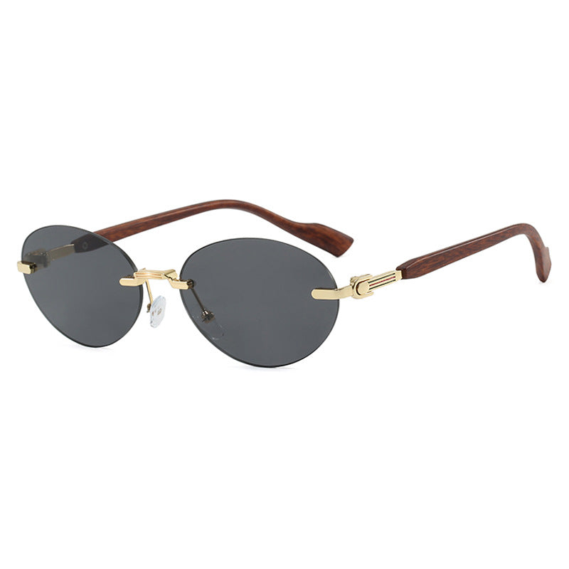 Women's fashionable sunglasses in elegant retro style with high-quality lenses and wooden details Kalsten