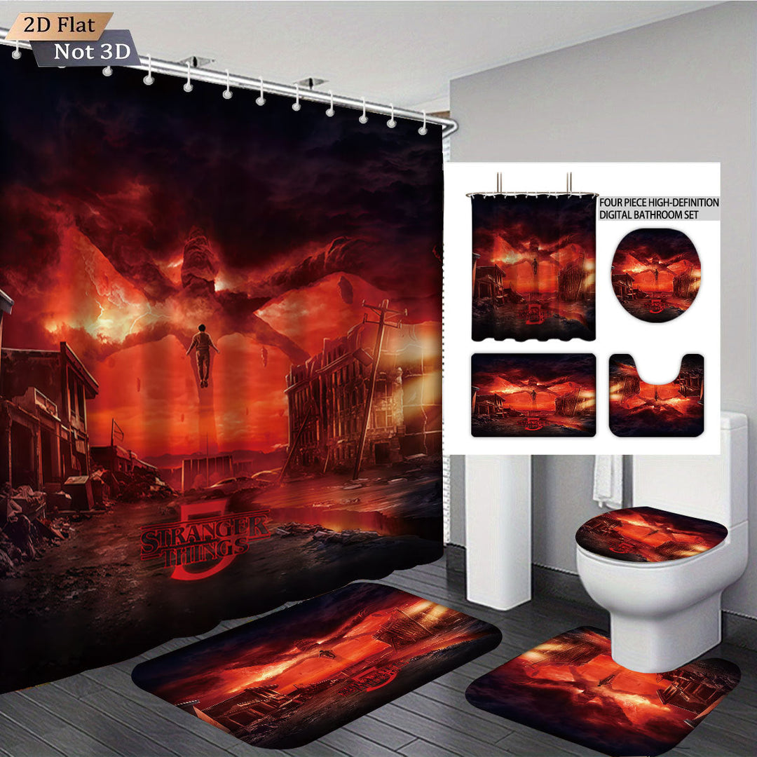 Stranger Things Adventure-Themed Digital Bathroom Set Kalsten