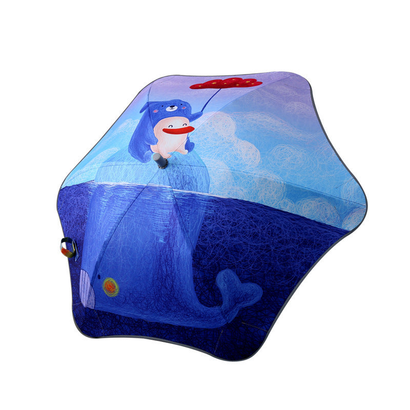 Ladies Child-friendly Folding Umbrella with Fun Design Kalsten