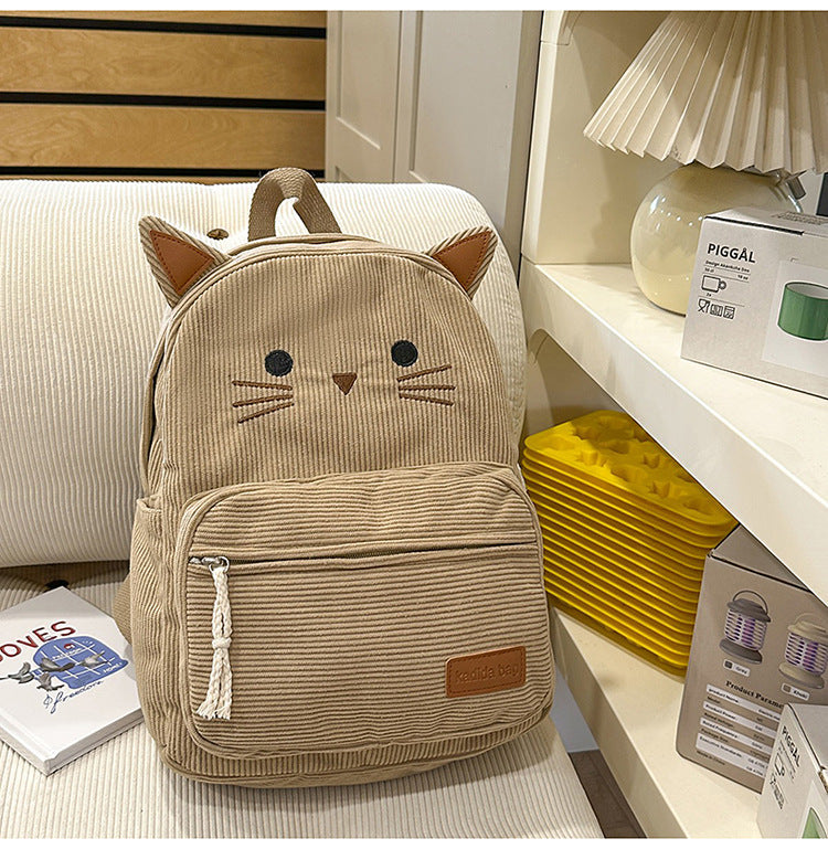 Cute Cat-Ear Mini School Backpack