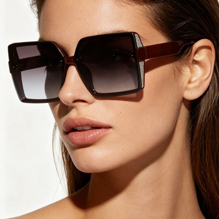 Ladies fashionable sunglasses in extravagant square design Kalsten