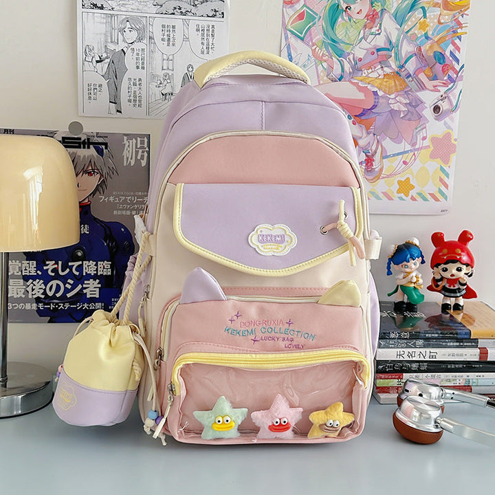 Cute Cat-Eared School Backpack
