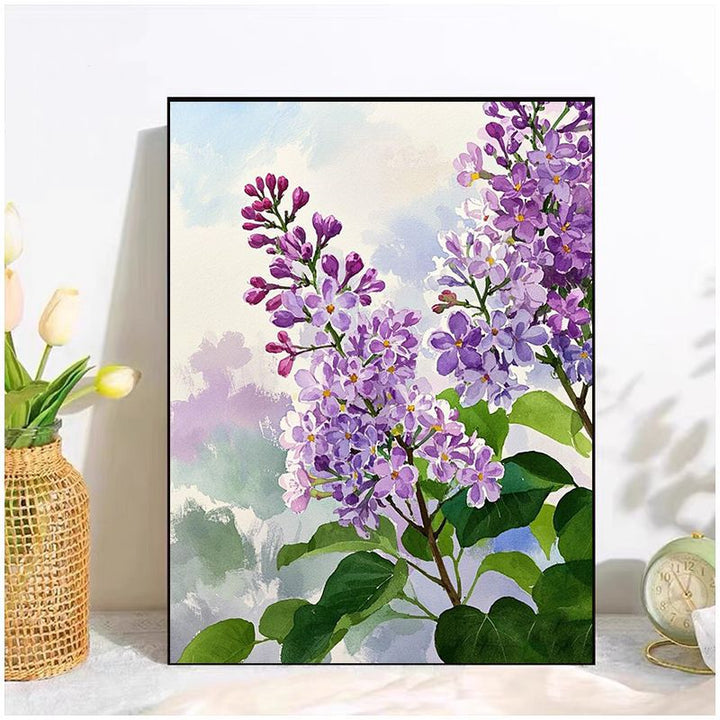 Floral Watercolor Canvas Art Print Kalsten