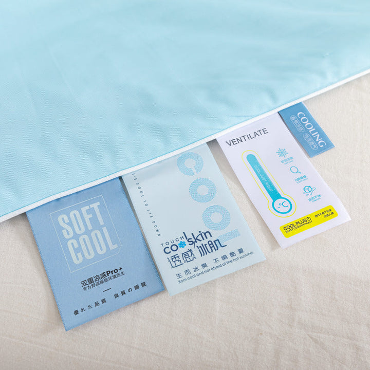 Unisex nan breathable summer blanket with cooling microfiber filling and light quilting Kalsten