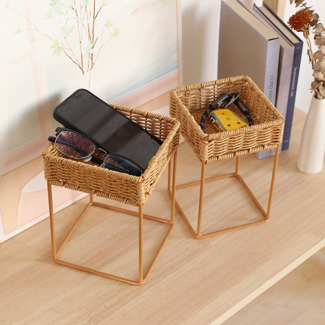 Stylish Woven Plant Holder with Stand Kalsten