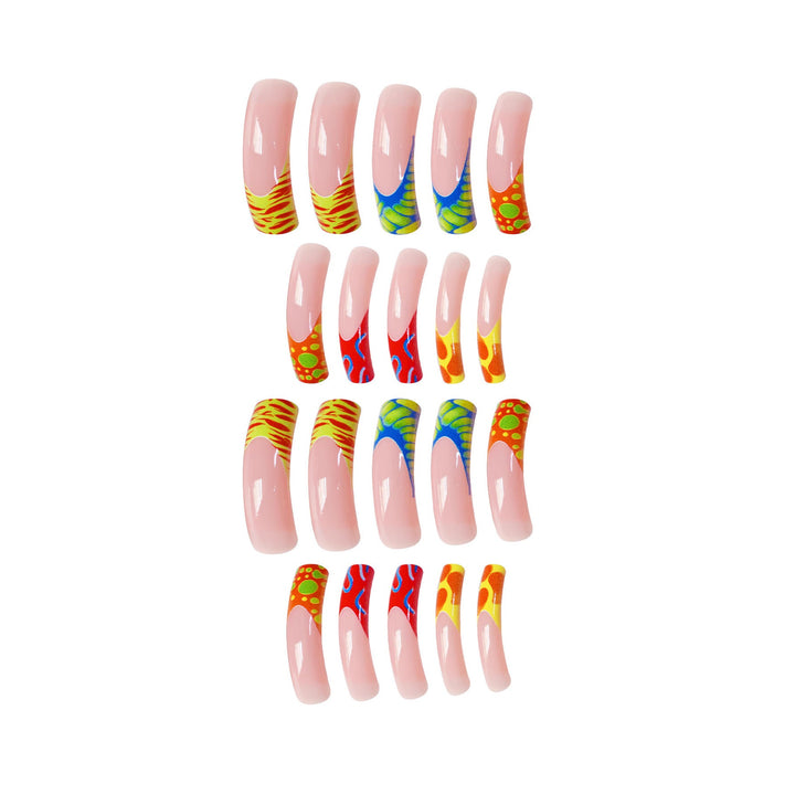 Glamorous 3D Long Stiletto Press-On Nails Kalsten