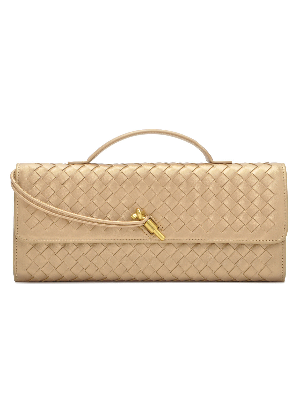 Woven Leather Clutch Acalora