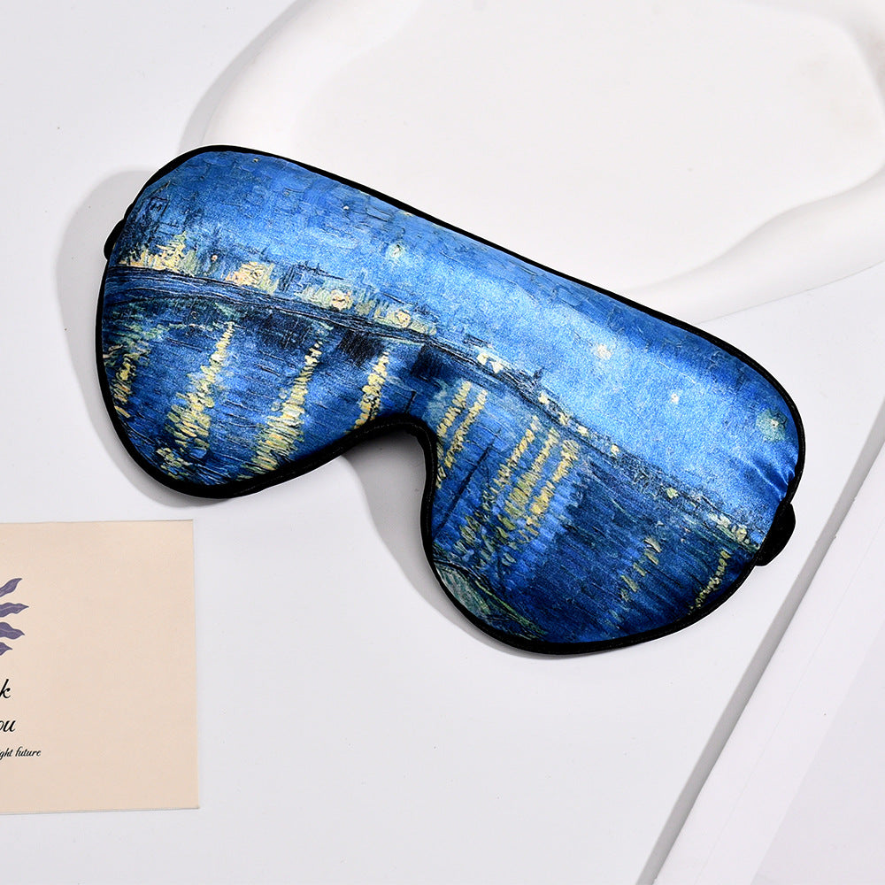 Unisex soft ergonomic sleep mask with contoured eye area and adjustable elastic band Kalsten