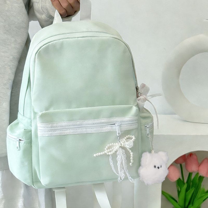 Decorative Bow-Detail Backpack Kalsten