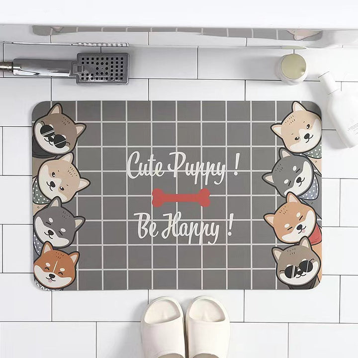 Abstract Landscape Bath Mat Kalsten