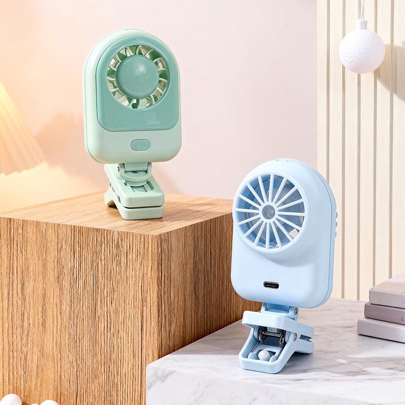 Women's Portable Clip Fan with USB Charging Option and Outstanding Flexibility Kalsten