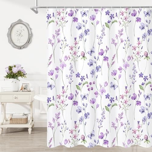 Floral Print Shower Curtain Kalsten