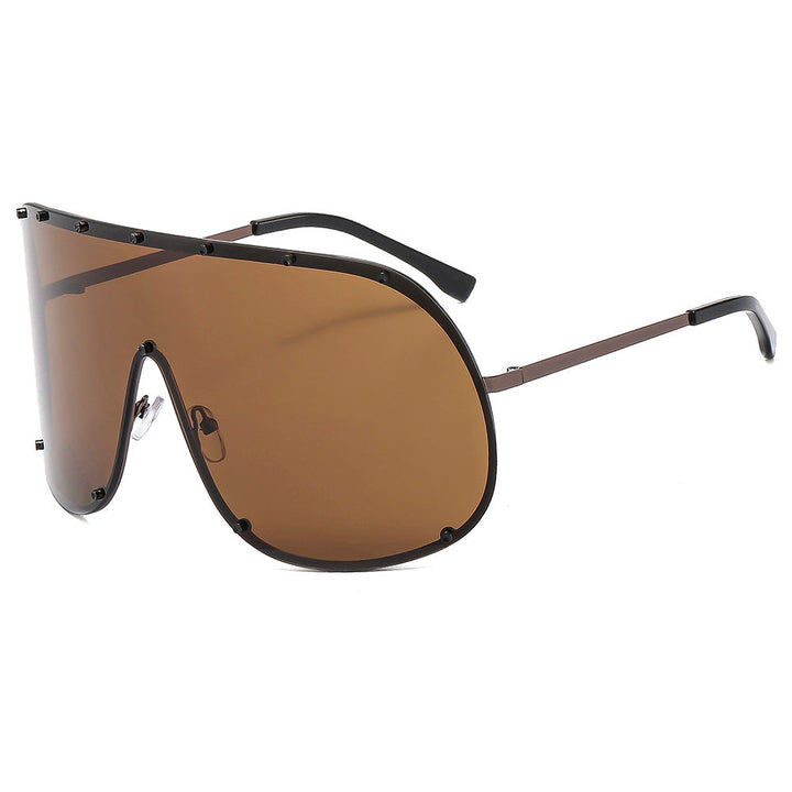 Women futuristic sunglasses with large frame and innovative design Kalsten